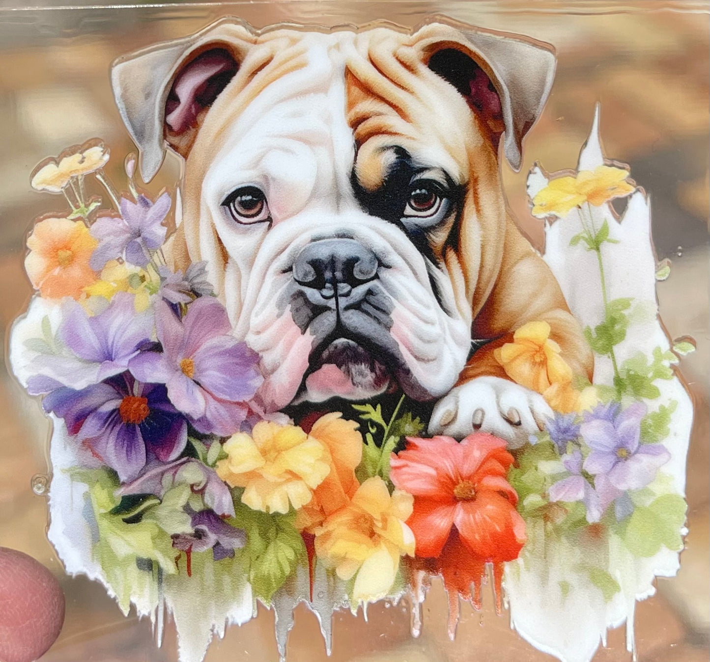 English Bulldog Decal (does not wrap around)