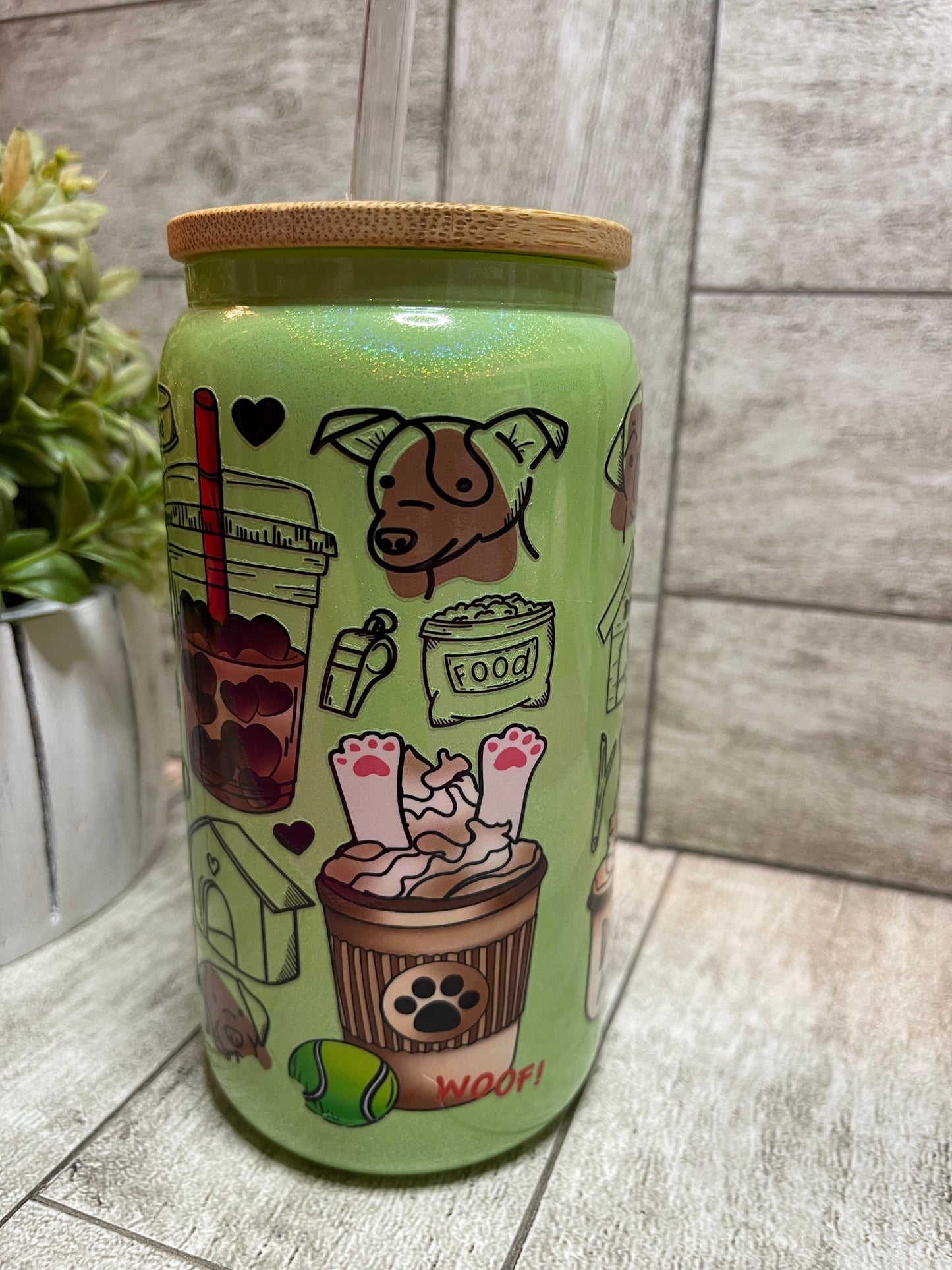 Shimmer Cups with bamboo lid(choose wrap)