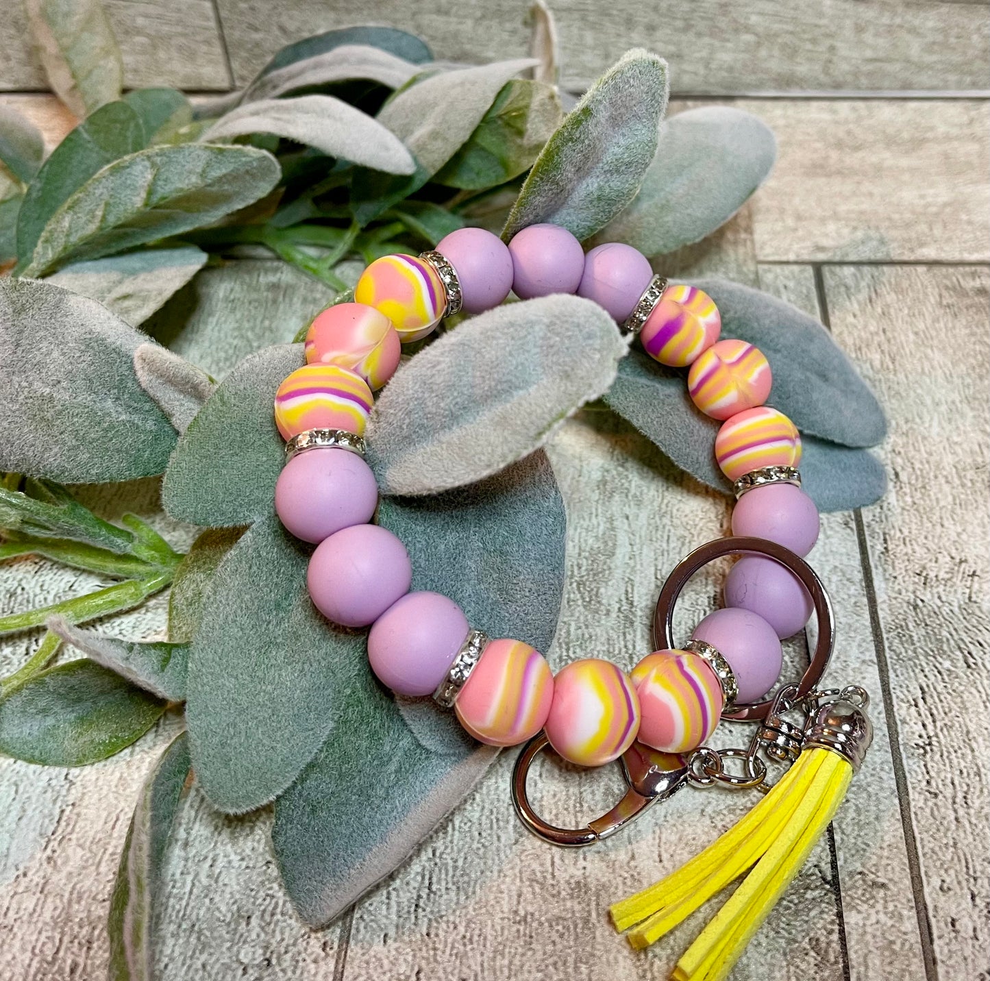 Lt Purple and Orange Marble