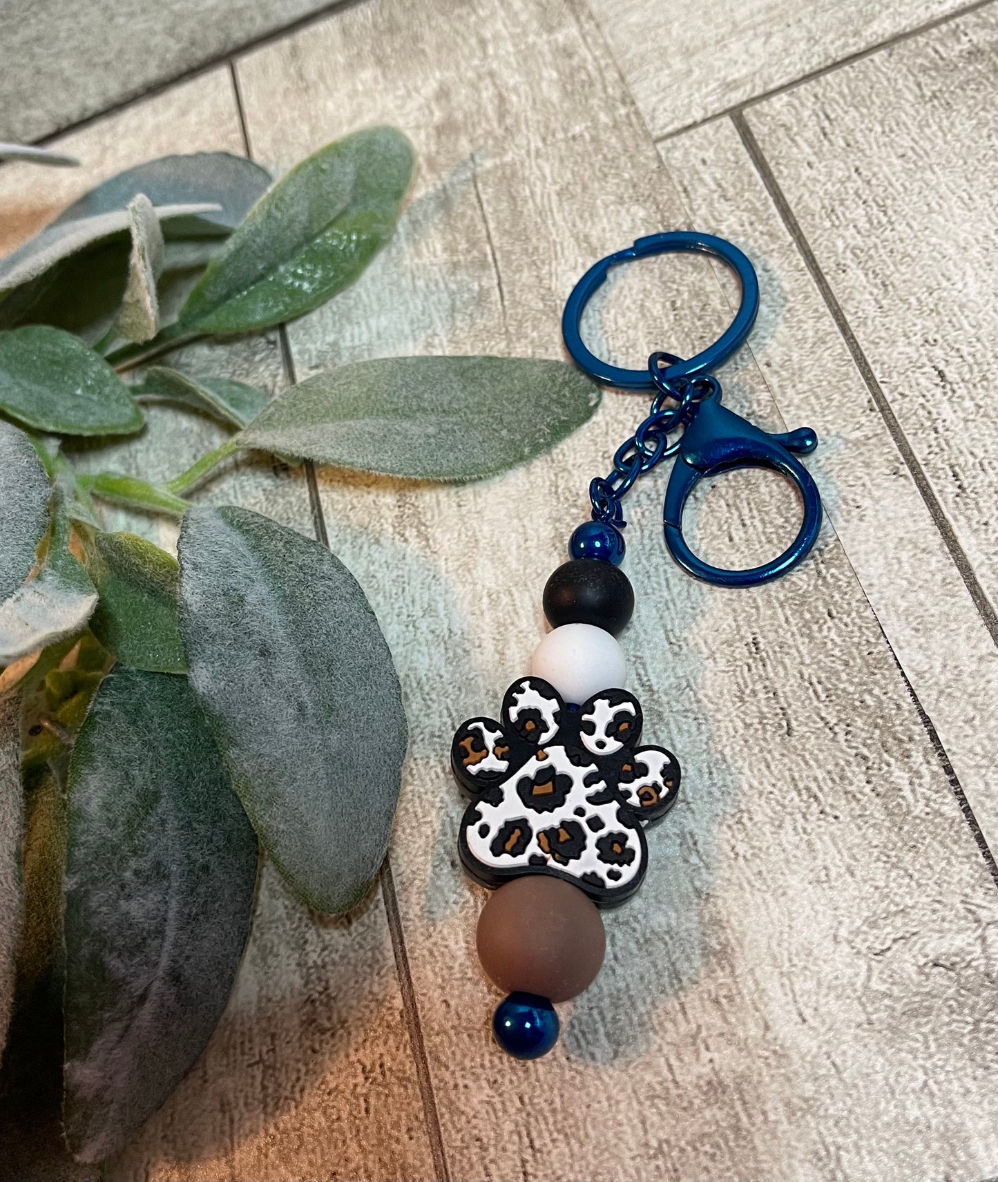 Dog Paw Bar Keychain