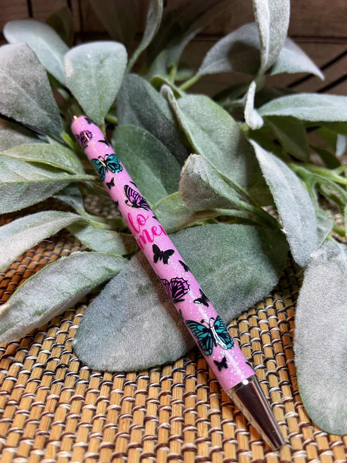 Hello Summer Purple Glitter