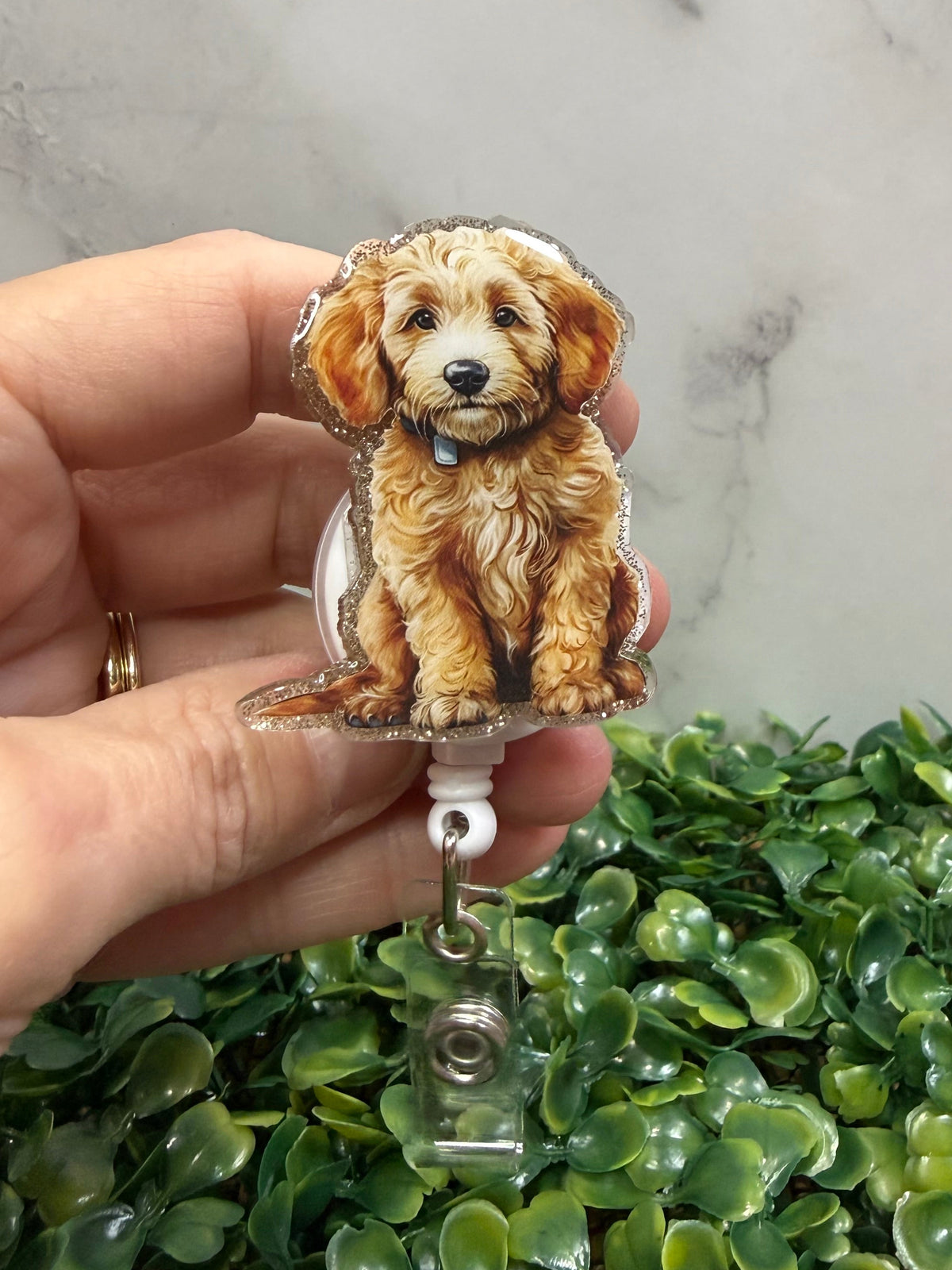 Labradoodle Badge Reel