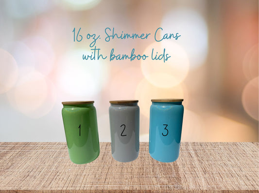 Shimmer Cups with bamboo lid(choose wrap)