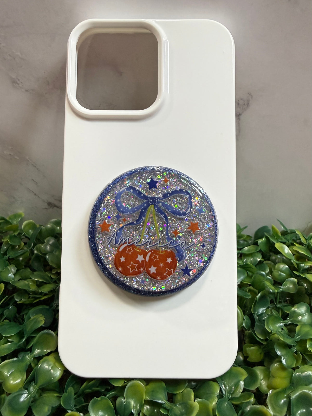 America Patriotic Glitter MagSafe Phone Grip