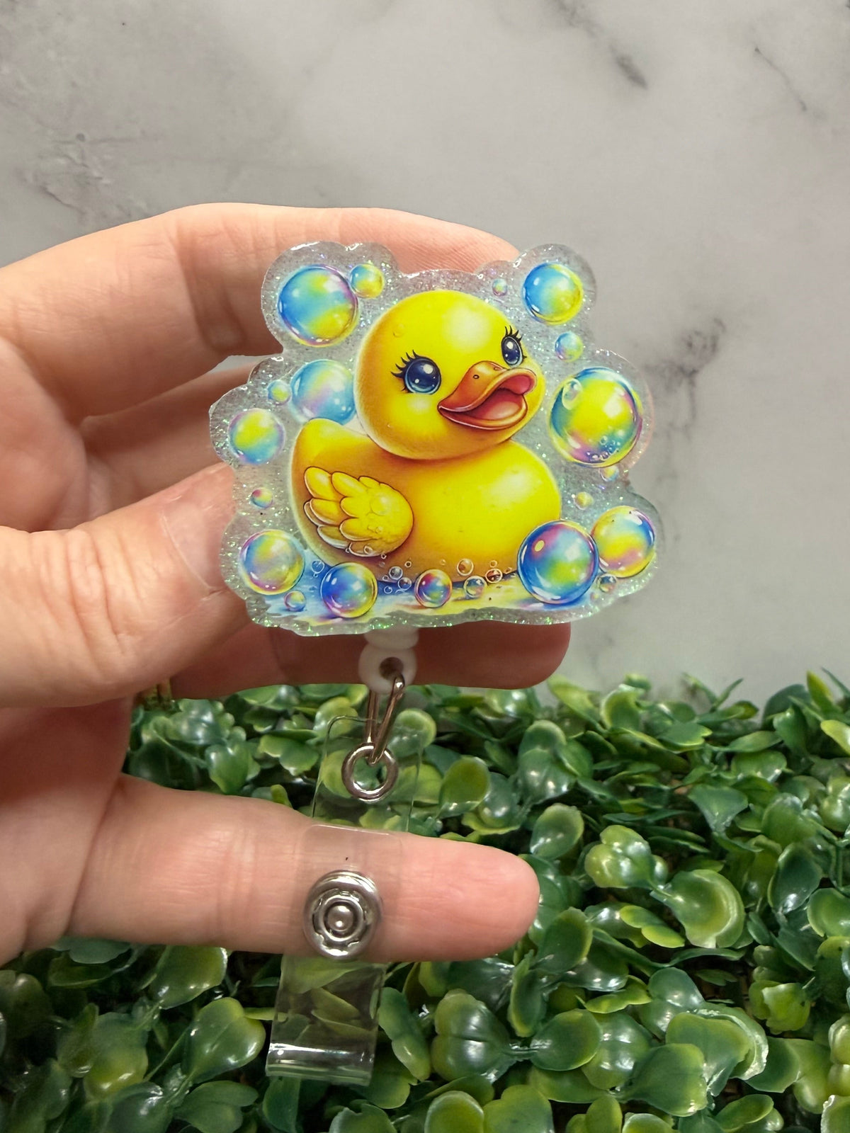 Bubble Ducky Badge Reel
