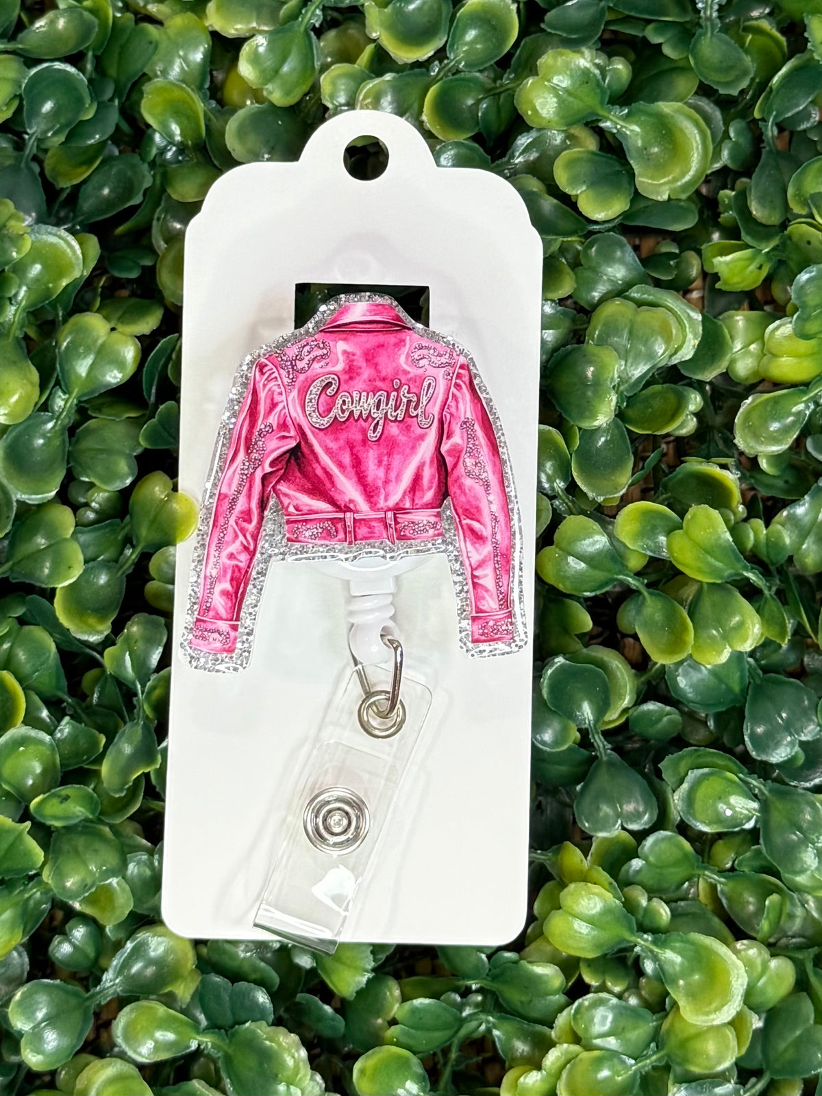 Pink Cowgirl Badge Reel 💖