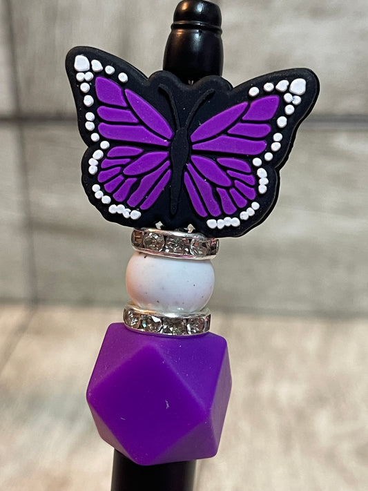 Purple Butterfly Pen