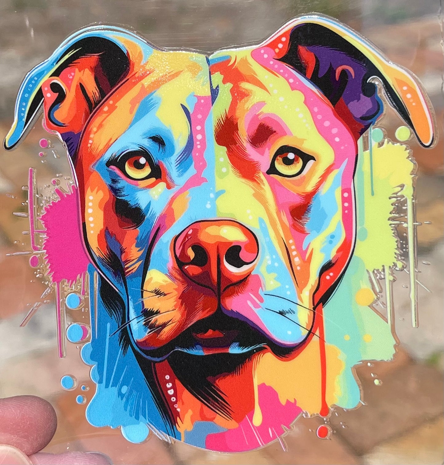 Colorful Pit  Decal (does not wrap around)