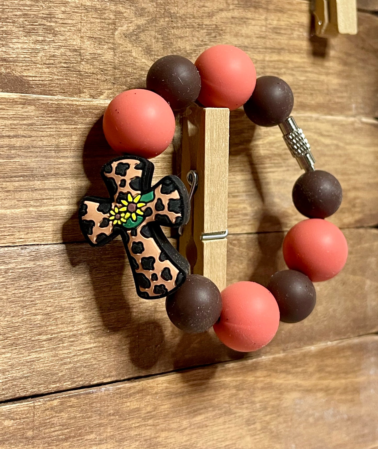 Leopard Cross Charm