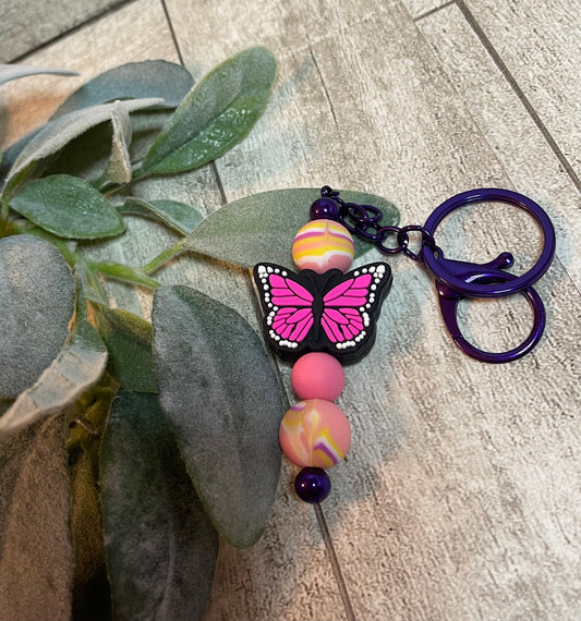 Butterfly Bar Keychain