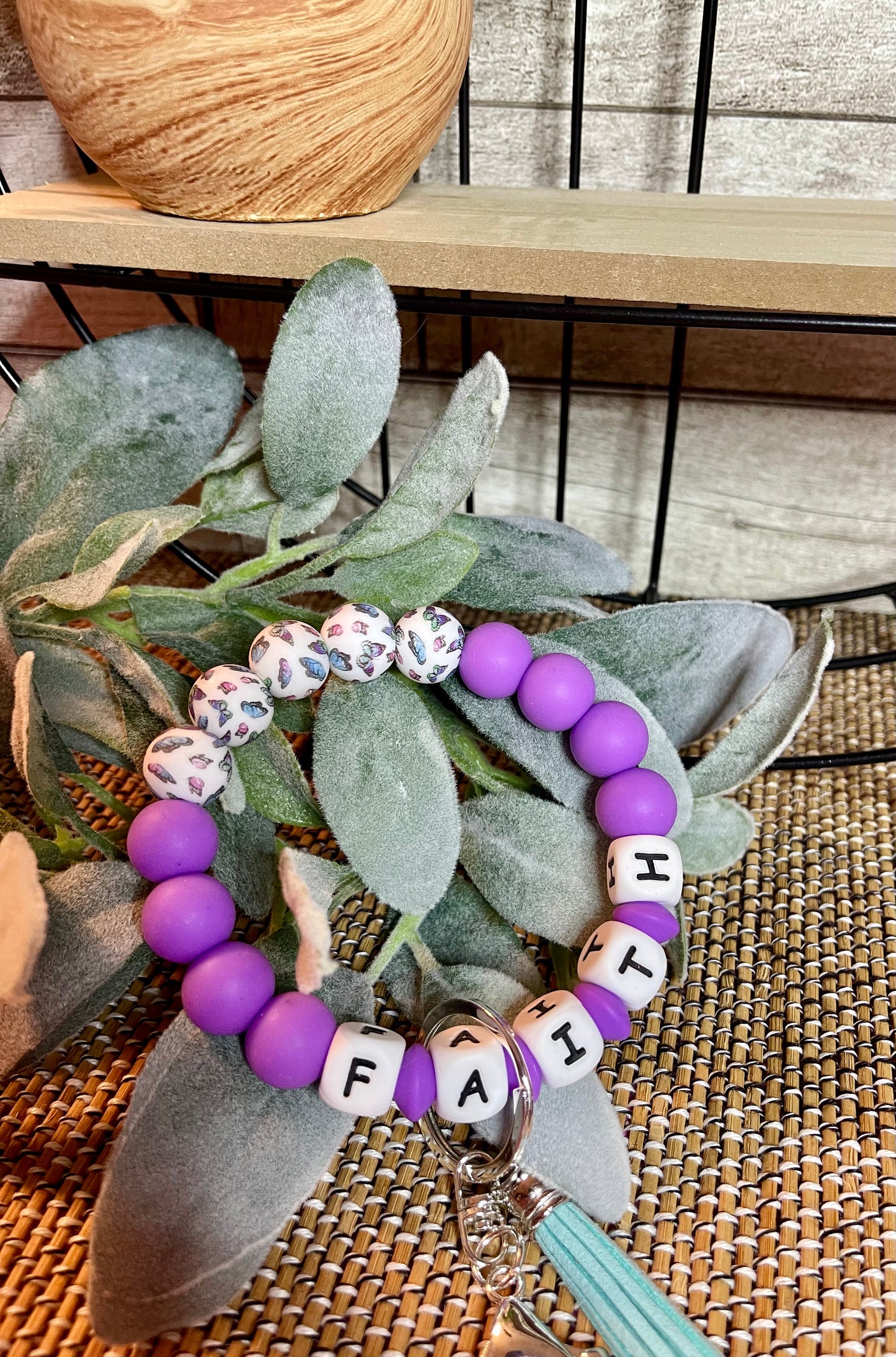 Purple Butterfly with Faith